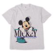 画像1: 90's MICKEY MOUSE 両面 キャラクタープリント Tシャツ "MADE IN USA" (1)