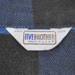 画像2: 80's FIVE BROTHER ブロックチェック柄 ヘビーネルシャツ "MADE IN USA" (2)