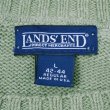 画像2: Early 00's LANDS' END コットンドリフターセーター "LIGHT OLIVE / MADE IN USA" (2)