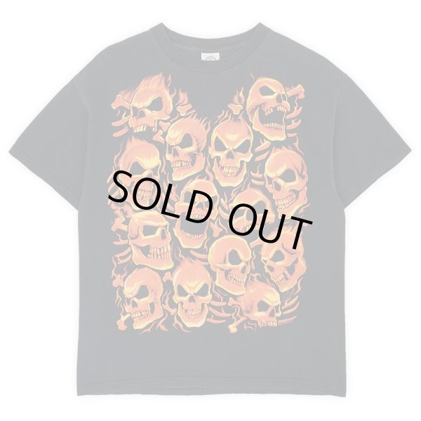 画像1: 00's LIQUID BLUE オーバープリントTシャツ “SKULL FLAME” (1)