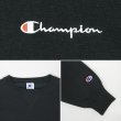 画像3: Late 90's Champion スクリプトロゴ刺繍 スウェット “BLACK / NO WASH” (3)