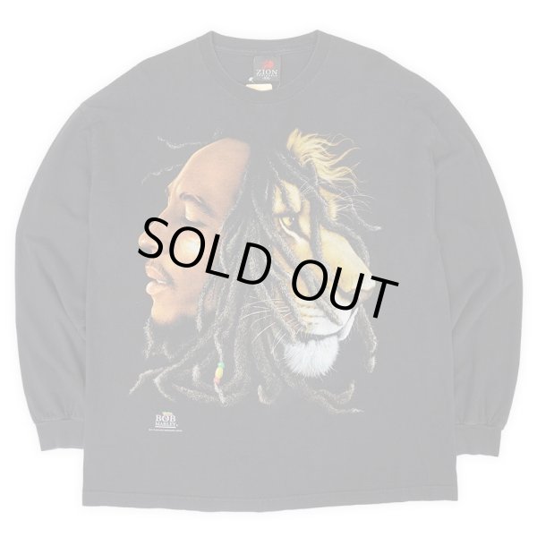 画像1: 00's BOB MARLEY L/S プリントTシャツ (1)