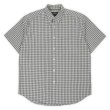 画像1: 00's Eddie Bauer S/S ボタンダウンシャツ “BLUE Plaid” (1)