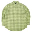 画像1: Early 00's OLD GAP ボタンダウンシャツ "The BIG Oxford / GREEN Plaid" (1)