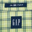 画像2: Early 00's OLD GAP ボタンダウンシャツ "The BIG Oxford / GREEN Plaid" (2)