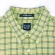 画像3: Early 00's OLD GAP ボタンダウンシャツ "The BIG Oxford / GREEN Plaid" (3)