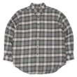 画像1: 90-00's ST. JOHN'S BAY フランネル ボタンダウンシャツ "Black Ombre Plaid" (1)