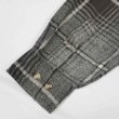 画像4: 90's ROBERT STOCK フランネル バンドカラーシャツ "Black Ombre Plaid" (4)