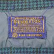 画像2: 60's Pendleton オープンカラー ウールシャツ "ハウンドトゥース柄 / sizeXL" (2)