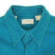 画像3: 80's L.L.Bean シャモアクロス ワークシャツ "MADE IN USA / TEAL" (3)