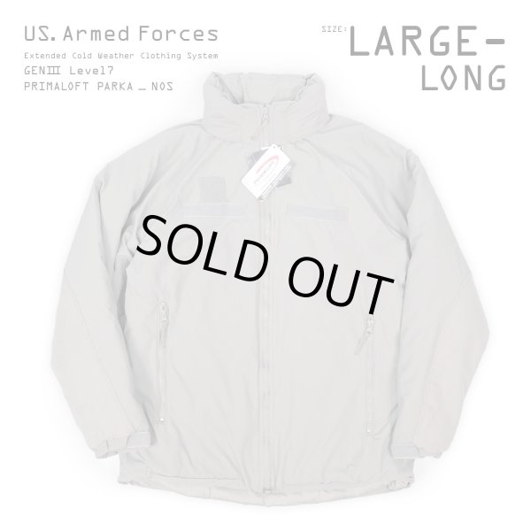 画像1: 【DEADSTOCK / LARGE-LONG】 US. Armed Forces ECWCS LEVEL7 プリマロフトパーカー (1)