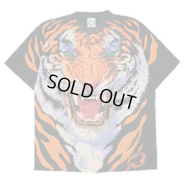 画像1: 90's LIQUID BLUE オールオーバープリントTシャツ "TIGER" (1)