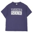 画像1: 00's YANKEES SUCK プリントTシャツ (1)