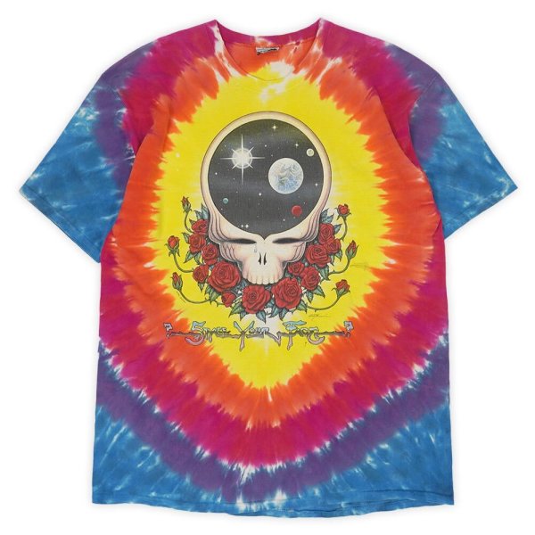 画像1: 90's GRATEFUL DEAD バンドTシャツ "LIQUID BLUE MADE / Space your face" (1)