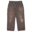 画像1: 00's Carhartt ダックペインターパンツ "W36 L32 / DARK BROWN" (1)