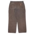 画像2: 00's Carhartt ダックペインターパンツ "W36 L32 / DARK BROWN" (2)