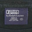 画像3: 00's Polo Ralph Lauren ロゴ刺繍 Tシャツ "FADE BLACK" (3)