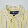 画像4: 90's Polo Ralph Lauren ボタンダウンシャツ "CLASSIC FIT / YELLOW BASE" (4)