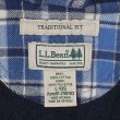 画像2: 00's L.L.Bean フリースライナー フーディーネルシャツ "Blue Plaid" (2)