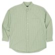 画像1: 00's Eddie Bauer ボタンダウンシャツ “LIGHT GREEN PLAID” (1)