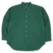 画像1: 90's Polo Ralph Lauren ボタンダウンシャツ "BLAKE / DARK GREEN" (1)