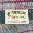 画像2: 90's FIVE BROTHER ヘビーネルシャツ “Gray Plaid” (2)