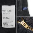 画像4: 00's DOCKERS 2タック コーデュロイトラウザー "BLACK / W34 L32" (4)