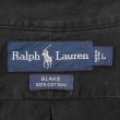 画像2: 90's Polo Ralph Lauren ボタンダウンシャツ "BLAKE / BLACK" (2)