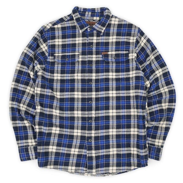 画像1: 00's ORVIS ヘビーネルシャツ “Navy Plaid” (1)