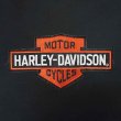 画像3: 90's RUSSELL × HARLEY-DAVIDSON ハーフジップスウェット “BLACK / MADE IN USA” (3)