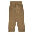 画像2: 90's DOCKERS 2タック 太畝コーデュロイトラウザー "Light Brown / W34 L32" (2)