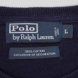 画像2: 90's Polo Ralph Lauren コットンニット "NAVY × GREEN LOGO" (2)