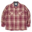 画像1: 70's JC PENNEY オープンカラー ウールシャツ “Ombre Plaid” (1)