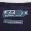 画像2: 90's Polo Ralph Lauren コットンニット "NAVY × RED LOGO" (2)