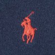 画像3: 90's Polo Ralph Lauren コットンニット "NAVY × RED LOGO" (3)