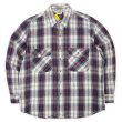 画像1: Late 90's FIVE BROTHER ヘビーネルシャツ "Navy Plaid" (1)