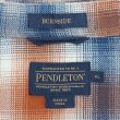 画像2: 00's Pendleton フランネルシャツ "BURNSIDE / Blue Omble Plaid" (2)