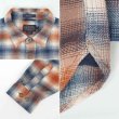 画像3: 00's Pendleton フランネルシャツ "BURNSIDE / Blue Omble Plaid" (3)