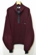 画像1: 90's Woolrich スナップT型フリースジャケット “BURGUNDY” (1)