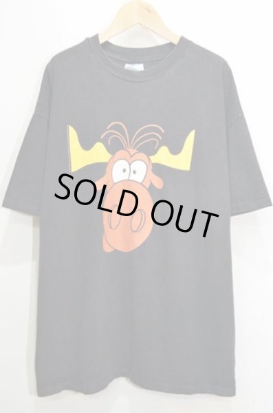 画像1: 90's TACO BELL × ROCKY&BULLWINKLE プリントTシャツ “MADE IN USA” (1)