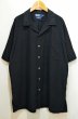 画像1: 90's Polo Ralph Lauren S/S オープンカラーシャツ “BLACK / SILK×COTTON” (1)