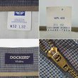 画像4: 90's DOCKERS 2タック コットントラウザー "W32 L32 / NAVY Plaid" (4)