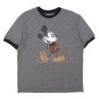 画像1: 00's Mickey Mouse リンガーTシャツ (1)