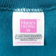 画像2: 90's Hanes スウェットシャツ “BLUE GREEN / MADE IN USA / DEADSTOCK” (2)