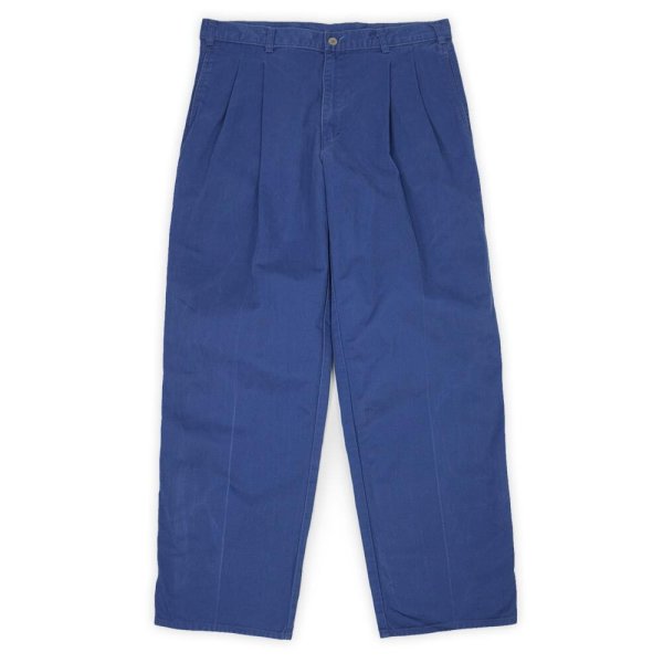 画像1: Early 90's DOCKERS 2タック チノトラウザー “BLUE / W34 L32” (1)