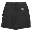 画像2: 00's Carhartt ダックペインターショーツ "BLACK" (2)