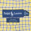 画像2: 90's Polo Ralph Lauren S/S ボタンダウンシャツ "BLAKE / YELLOW Plaid" (2)