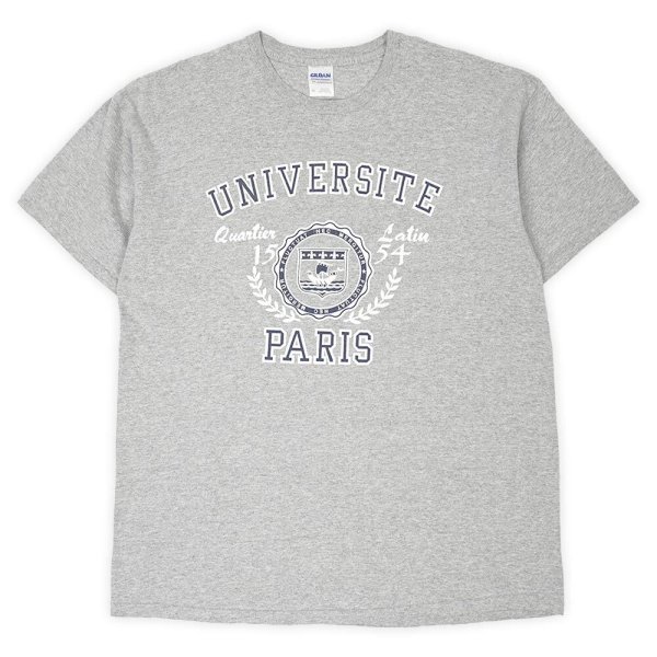 画像1: 00's UNIVERSITE PARIS カレッジプリントTシャツ (1)