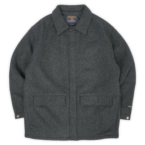 画像1: 90-00's Woolrich ウールハーフコート (1)