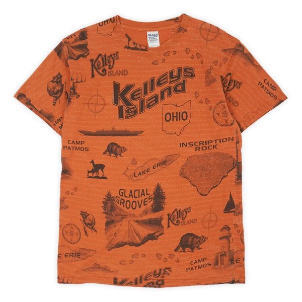 画像1: Early 00's KELLEYS ISLAND オールオーバープリントTシャツ (1)